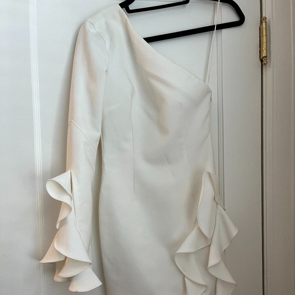 Cinq a Sept one shoulder mini dress
